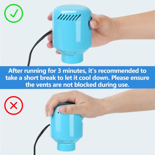 HOTBAG Electric Vacuum Pump for Storage Bags - Blue, Portable & Travel-Friendly