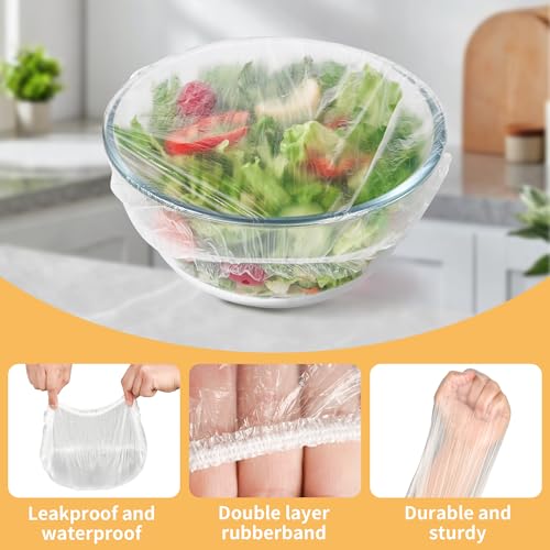 200 Reusable Bowl Covers for Food Storage & Bread Proofing - BPA-Free