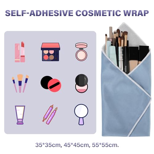 Walking Way Self-Adhesive Magic Cloth Makeup Bag & Protective Wrap