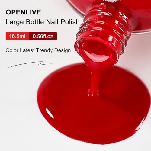 OpenLive 16.5ml Red Perfume Nail Polish Quick Dry Long Lasting