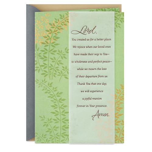 Hallmark Religious Sympathy Card with Foil Accents - 5.8 x 8.3 in