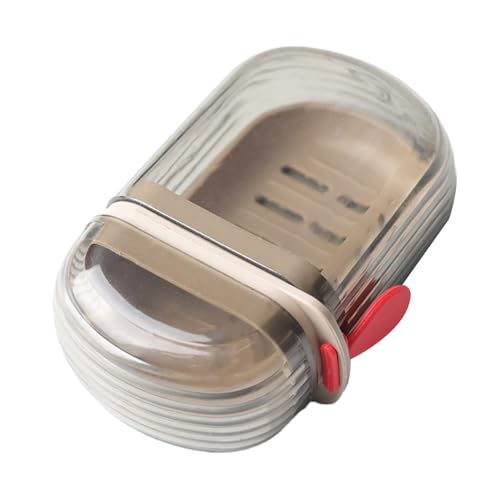 Portable Travel Soap Case - Drainable, Leak-Proof, Clear Plastic