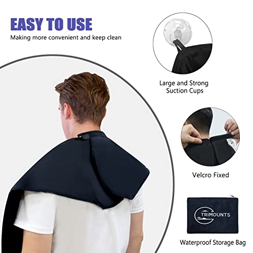 Trimounts Beard Bib Apron and Hair Catcher for Sink with Suction Cups
