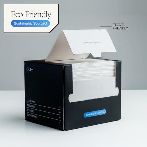 Cleo Health & Beauty Biodegradable Disposable Face Towels 50ct