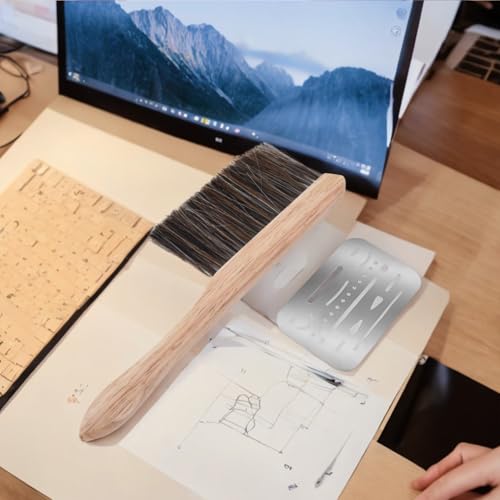 YiePhiot 2 Pack Mini Dusting & Drafting Brushes for Cleaning & Art Projects