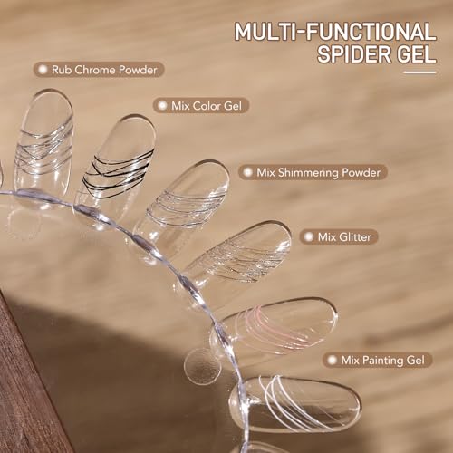 GAOY Clear Spider Gel for Nail Art - 5g Elastic Painting Polish