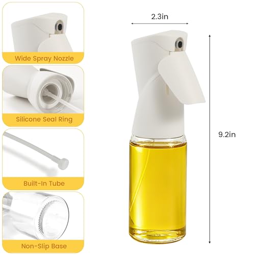 Upgraded 7.4oz Olive Oil Sprayer Mister for Cooking & BBQ
