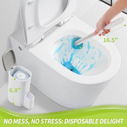 IVYROLL Toilet Bowl Cleaner Wand with 14 Refills - 1 Count