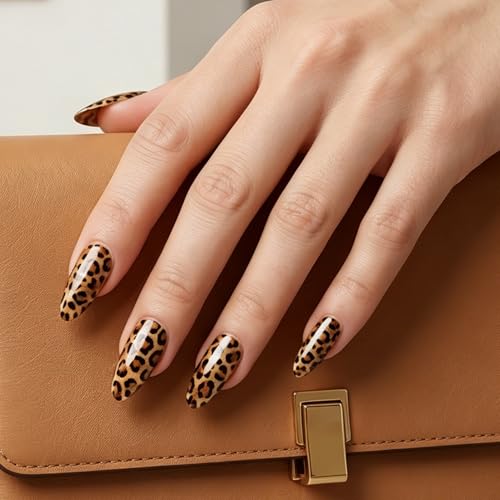 SmallCat 10 Pcs Leopard Nail Transfer Foil Stickers - DIY Manicure Wraps