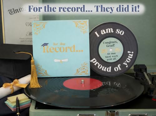 Vinyl Record Graduation Card for High School & College 2026