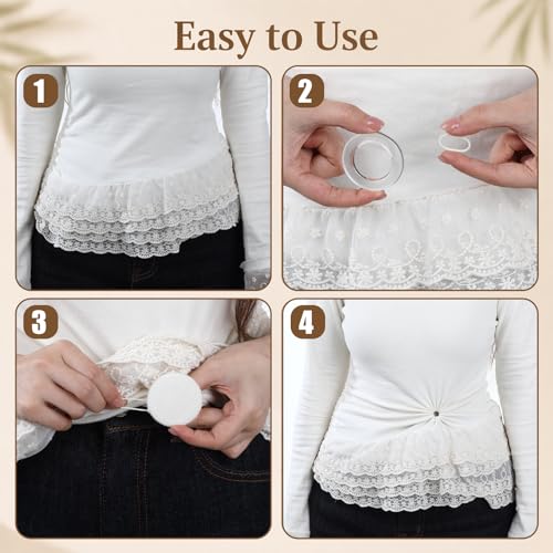 Invisible Cinch Clips for Clothing - 6 Rings with 20 Rubber Bands