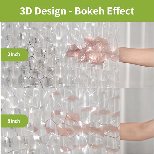 OTraki Clear Shower Curtain Liner 72x78 inch Waterproof EVA