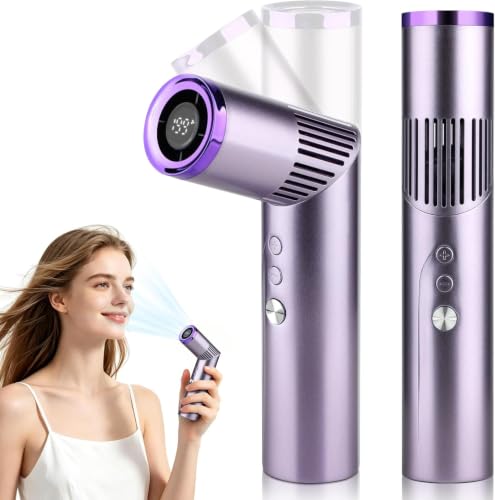 Keledz Portable Handheld Turbo Mini Fan - Purple, 3-in-1 Design