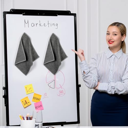 MaxGear Magnetic Microfiber Cleaning Cloths - 4 Pack for Whiteboards