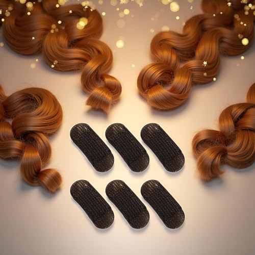 Awexzecor 6 Pcs Brown Sponge Hair Volume Base Inserts for Updos