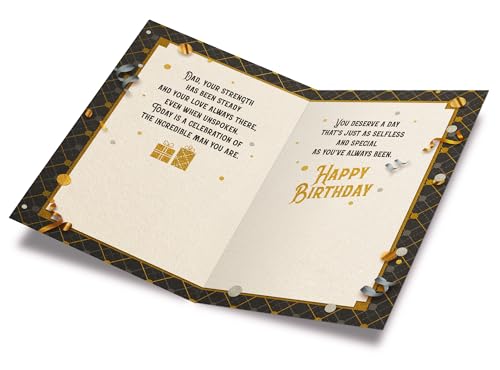 Premium American-Made Dad Birthday Card with Envelope & Eco-Friendly Stock