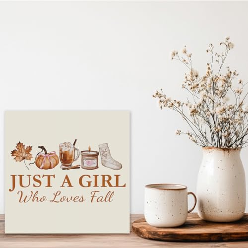 Love Fall Wooden Sign - Thanksgiving Decor Sign for Room & Home - Variation 1