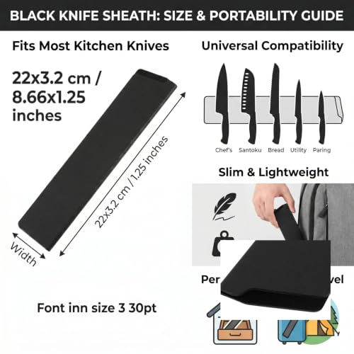 Universal Knife Sheath for 8-Inch Chef Knives | ABS Blade Guard