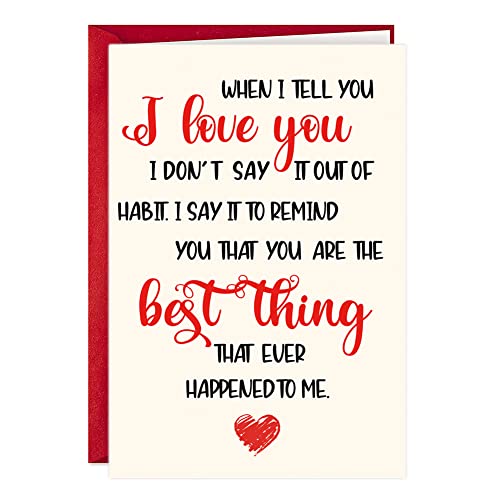 When I Tell You I Love You - Romantic Valentine's Day Card