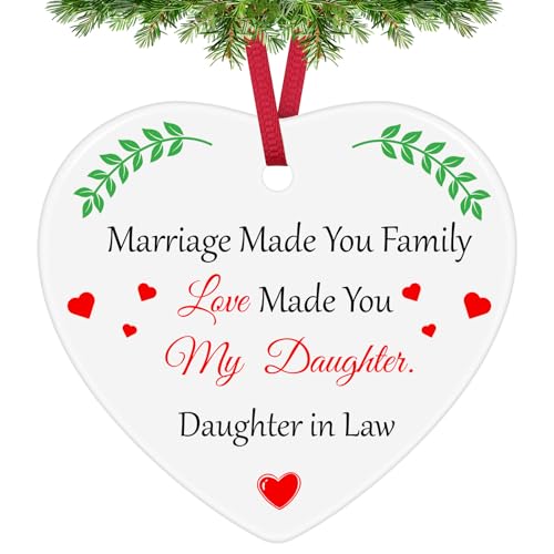 Ceramic Christmas Ornament for Future Daughter-in-Law Gift