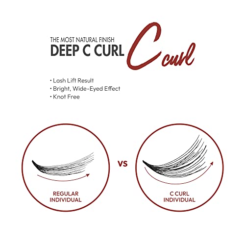 iENVY Deep C Curl Individual False Eyelashes - Long Natural Finish