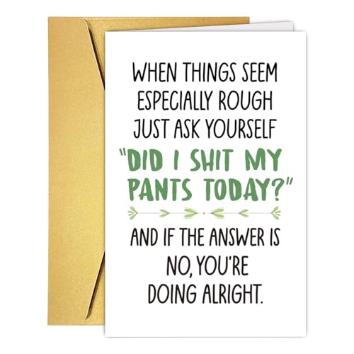 Funny Motivational Encouragement Card #1 - Sarcastic Support Greeting Card