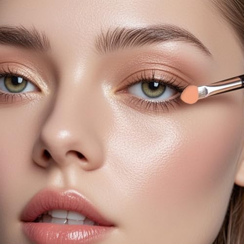 TIKMNO Double Sided Eyeshadow Applicator Brushes Set - 15 Pcs