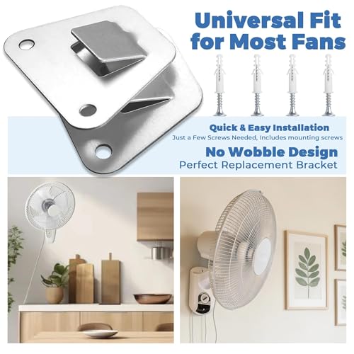 Universal Heavy Duty Wall Fan Mounting Bracket - Solid Steel