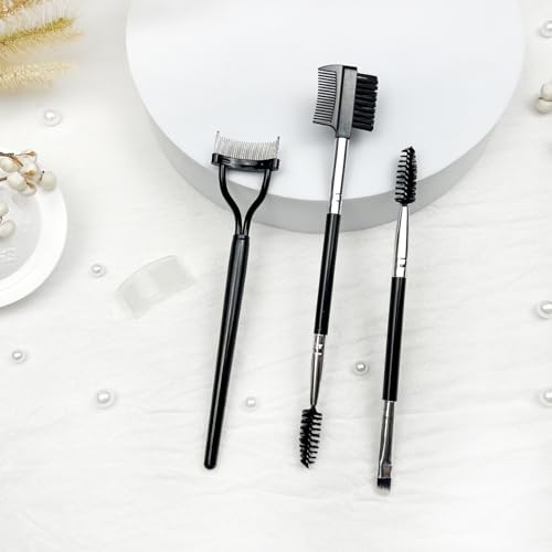Zoolinn 3-Piece Professional Eyebrow and Eyelash Makeup Tool Set
