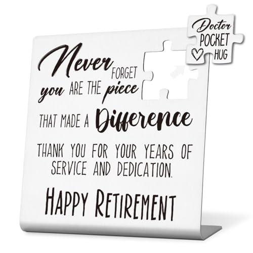 Stainless Steel Desk Plaque for Doctors | Thank You Gift | 4x4 Inches