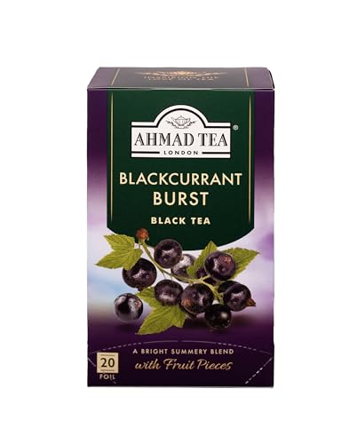 Ahmad Tea Blackcurrant Burst Black Tea - 20 Count Box