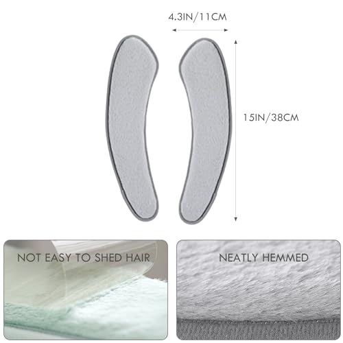 Washable Toilet Seat Cushion Cover - Thick, Warm, Adhesive Grey Mat