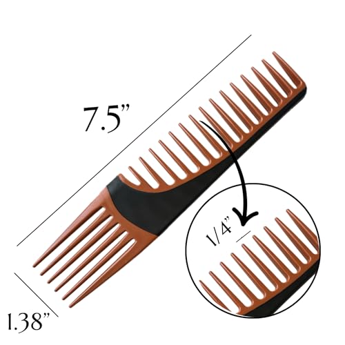 ALAZCO Duo Detangling & Hair Lifting Comb - Wide Tooth Styling Tool