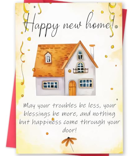 New Home Card - Double-Sided Housewarming Gift for Couples