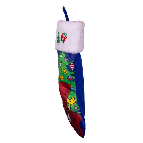 Kurt Adler Peanuts Snoopy & Woodstock with Christmas Tree Stocking