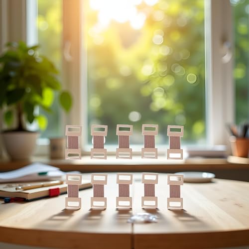 10Pcs Brown Elastic Bandage Clips Adhesive Bandages Bandage Wrap Clips Stretch Metal Clips, Replaceable Wrap Clips for Various Types Bandages and Bandaging Supplies