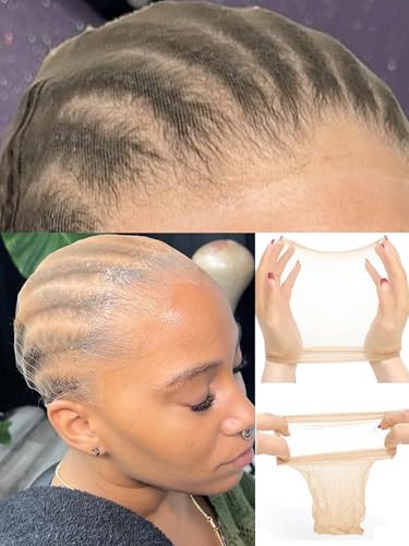 Fongly 10 Pack HD Wig Caps Ultra-Thin Invisible Stocking Caps for Lace Front Wigs