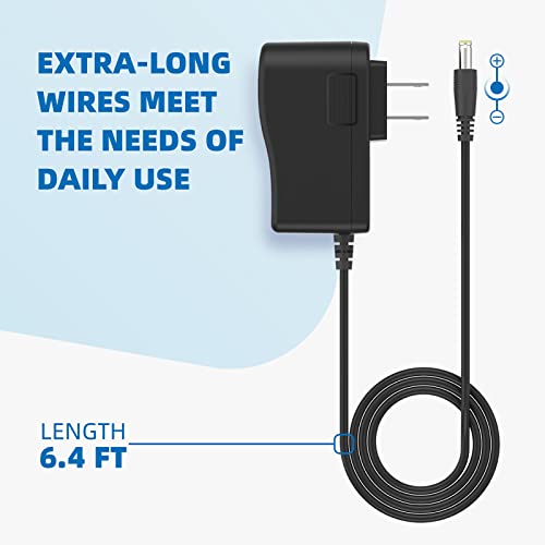 6V AC Power Adapter for Touchless Sensor Trash Can, 6.4Ft Replacement Cord