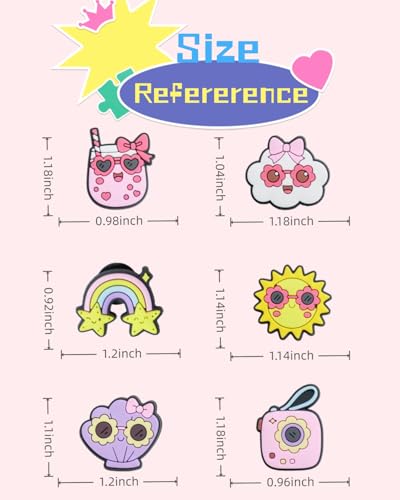 Summer Charms for Bogg Bag 30 Pcs Beach Tote Bag Accessories Decoration