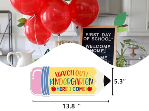 Watch Out Kindergarten Here I Come Photo Sign - First Day School Prop