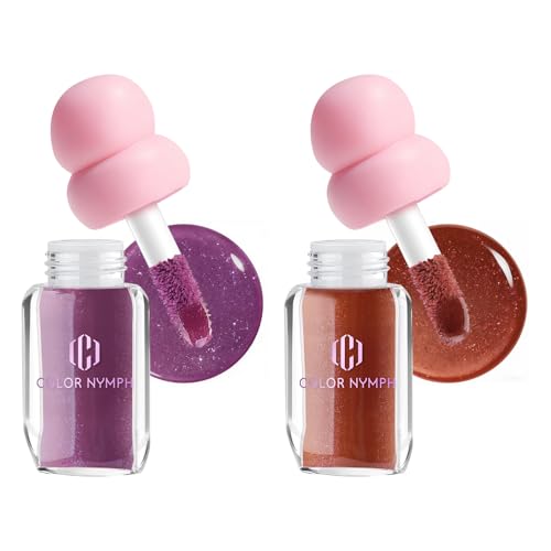 Color Nymph 3D Hyper-Gloss Lip Plumper Set - Hydrating & Non-Sticky 2 Pack