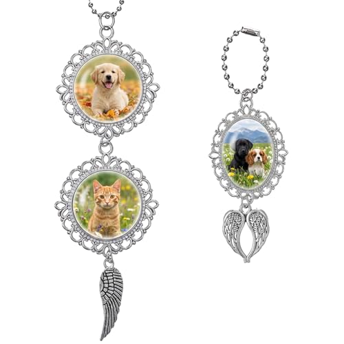 Personalized Dog Memorial Hanging Ornament - 2 Pack