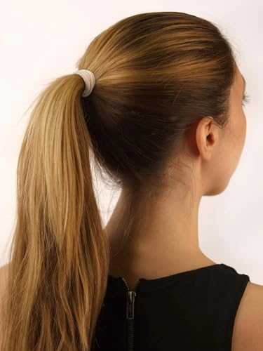 20PCS Brown Hair Ties Elastic Seamless Thick Ponytail Holder for Women