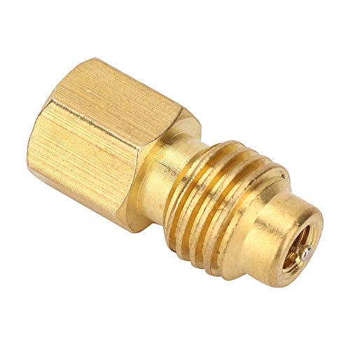 R134A Air Conditioner Adapter 1/4 SAE Female to 1/2 ACME Male Brass Connector