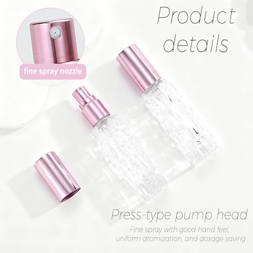 IVICOO Refillable Travel Perfume Atomizer Bottle - 10ml Fine Mist Cologne Sprayer