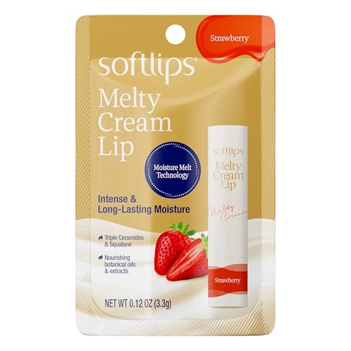Softlips Melty Cream Hydrating Lip Balm Strawberry 0.12 oz