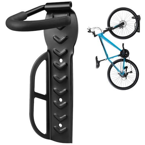 DkOvn Wall Mount Bike Rack - Heavy Duty Steel, Holds 66lb