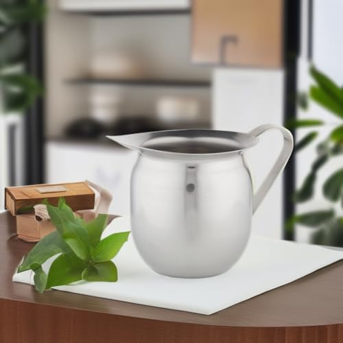 Winco Stainless Steel Bell Creamer - 8 Ounce Coffee Service