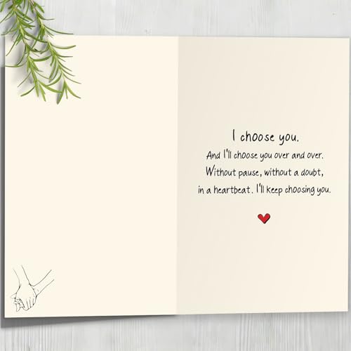 1st Anniversary Card Gift for Him/Her - MM-332, 8x5.3 in