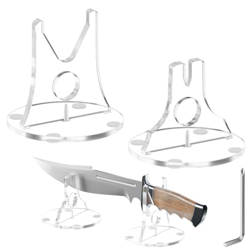 Acrylic Knife Display Stand - Adjustable Holder for Blade Collection